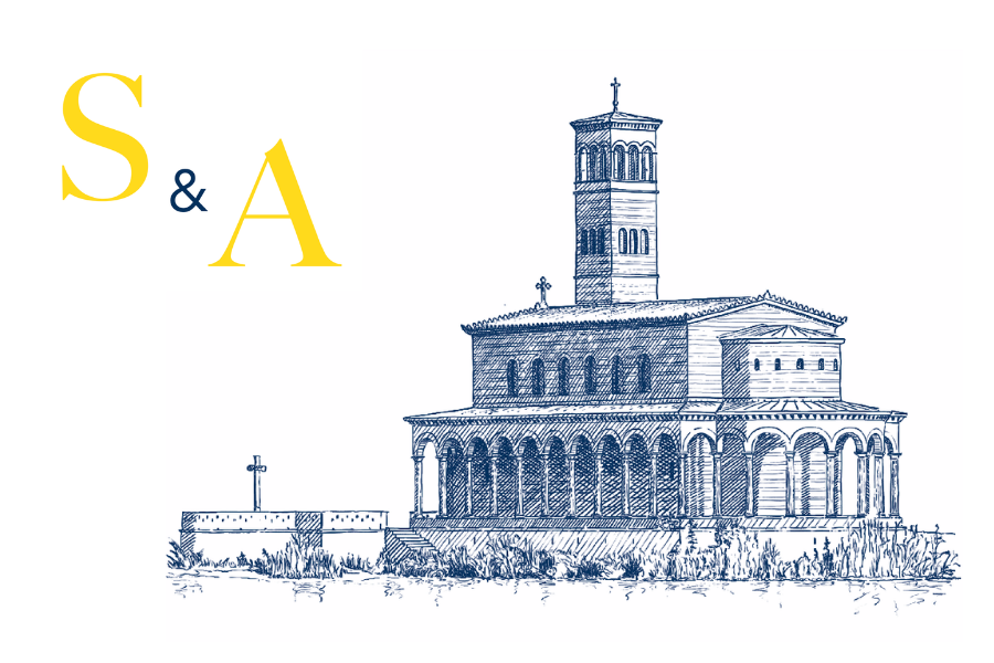Sophie und Anton Monogramm mit Heilandskirche Sacrow